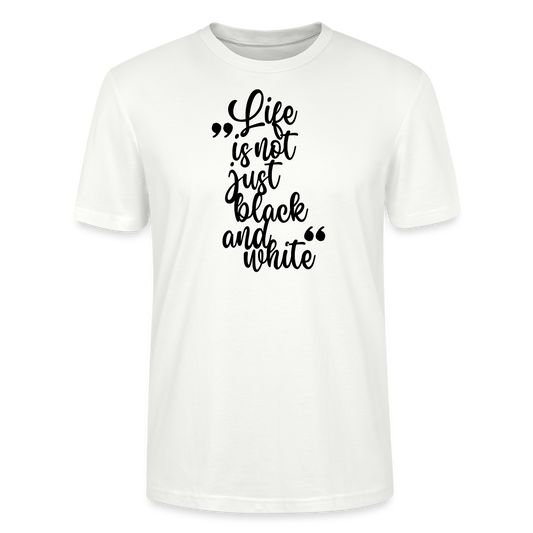 LiNBW. Männer T-Shirt Life is not just black and white - Weiß
