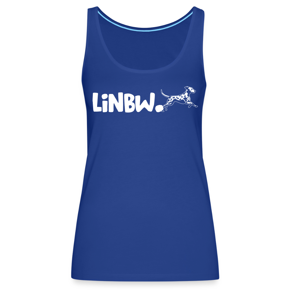 LiNBW. Frauen Tank-Top Life is not just black and white - Königsblau