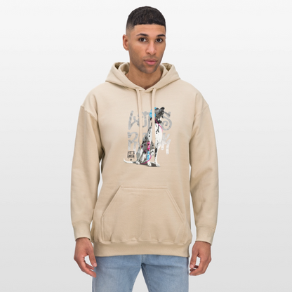 LiNBW. Männer & Frauen Hoodie Dalmatiner Let's Rock - Sand