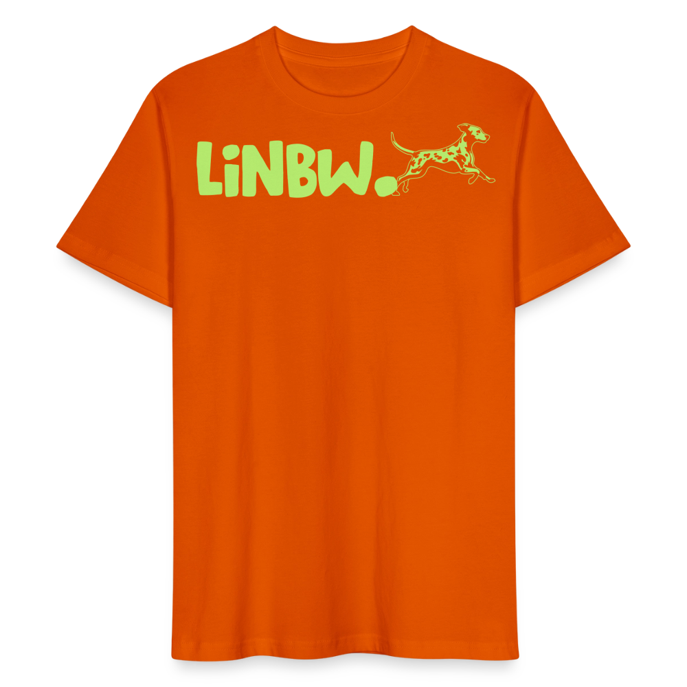 LiNBW. Männer T-Shirt Life is not just black and white - Tieforange