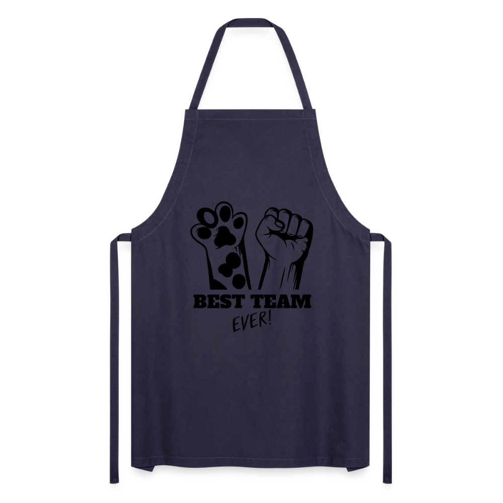 Kochschürze „Best Team Ever!“ – Mensch & Tier, unschlagbar vereint - Navy