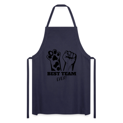 Kochschürze „Best Team Ever!“ – Mensch & Tier, unschlagbar vereint - Navy