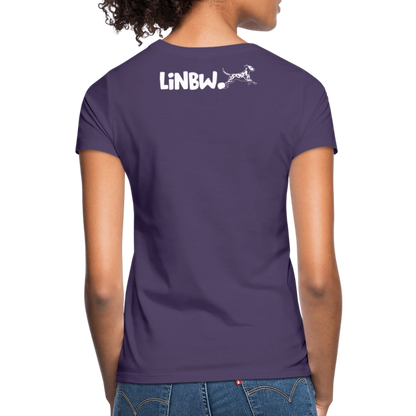 LiNBW. Frauen T-Shirt Life is not just black and white - Dunkellila