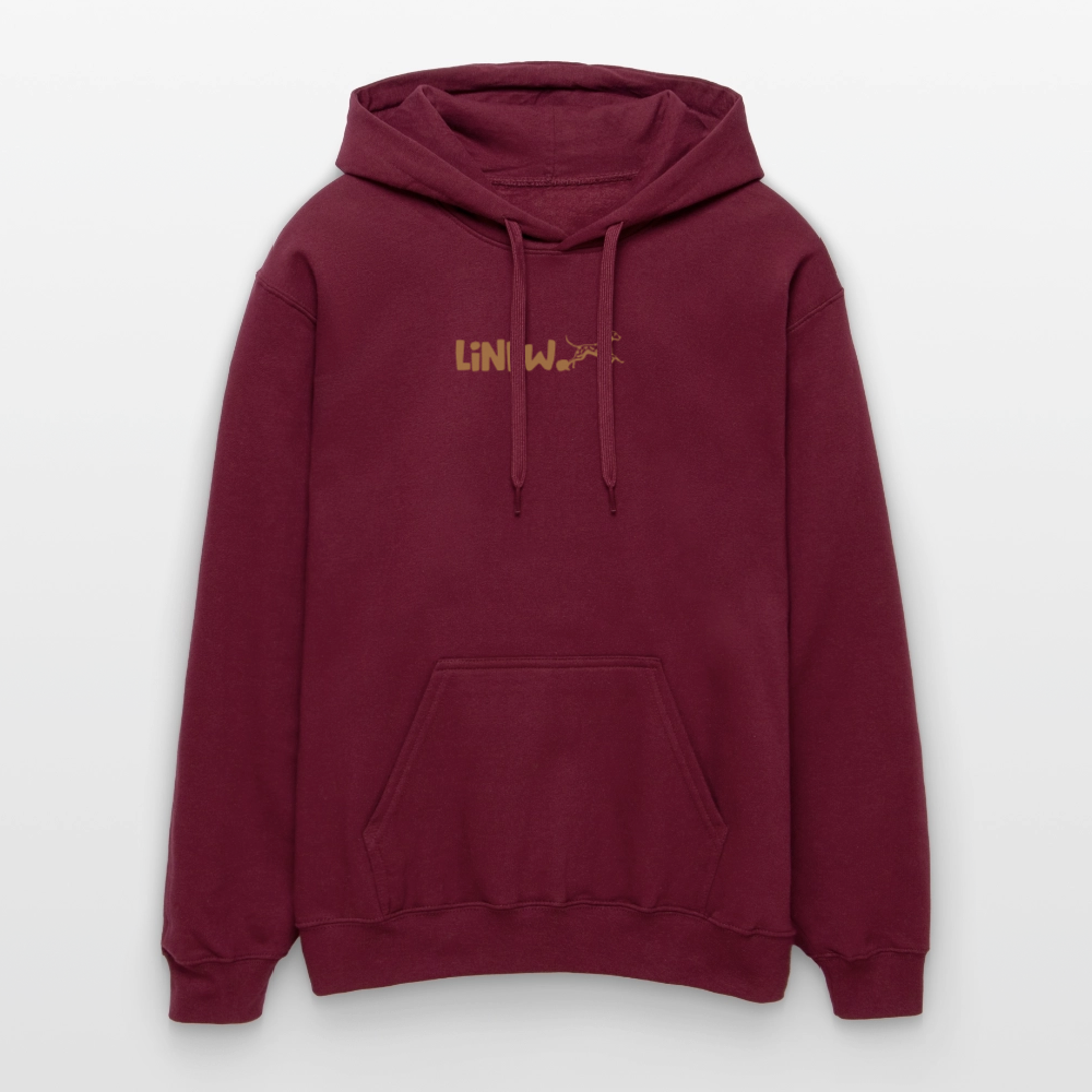 LiNBW. Männer & Frauen Hoodie Life is not just black and white - Maroon