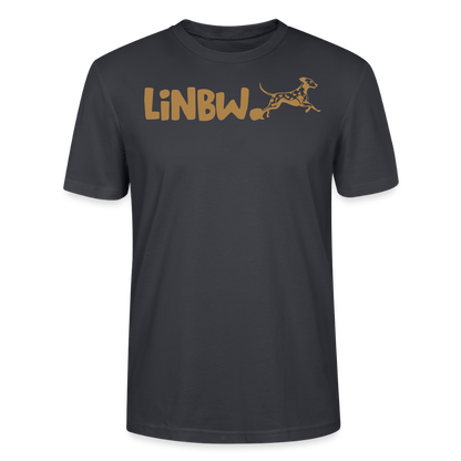 LiNBW. Männer T-Shirt Life is not just black and white - Dunkles Graublau