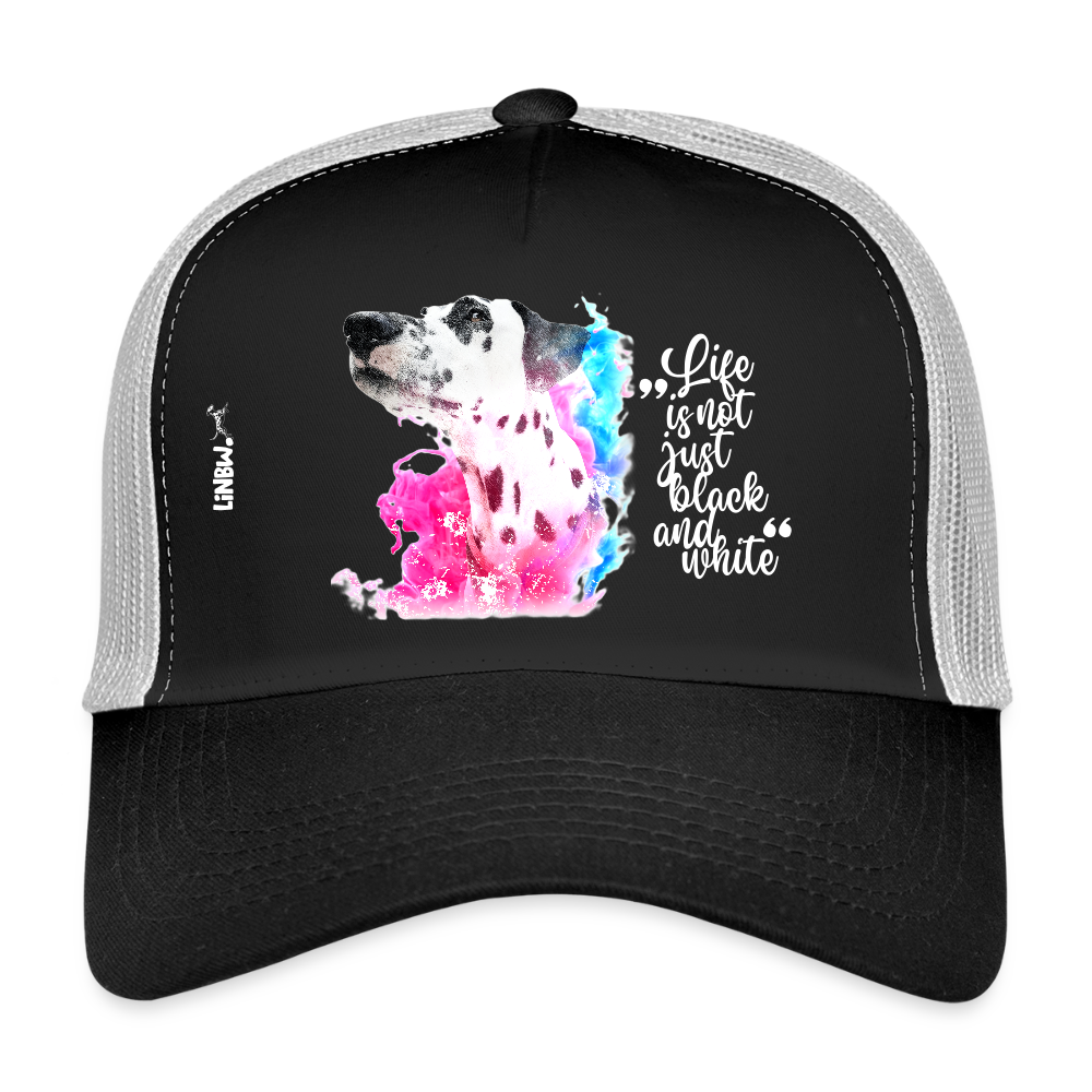 LiNBW. Cap Dalmatiner Life is not just black and white - Schwarz/Steingrau