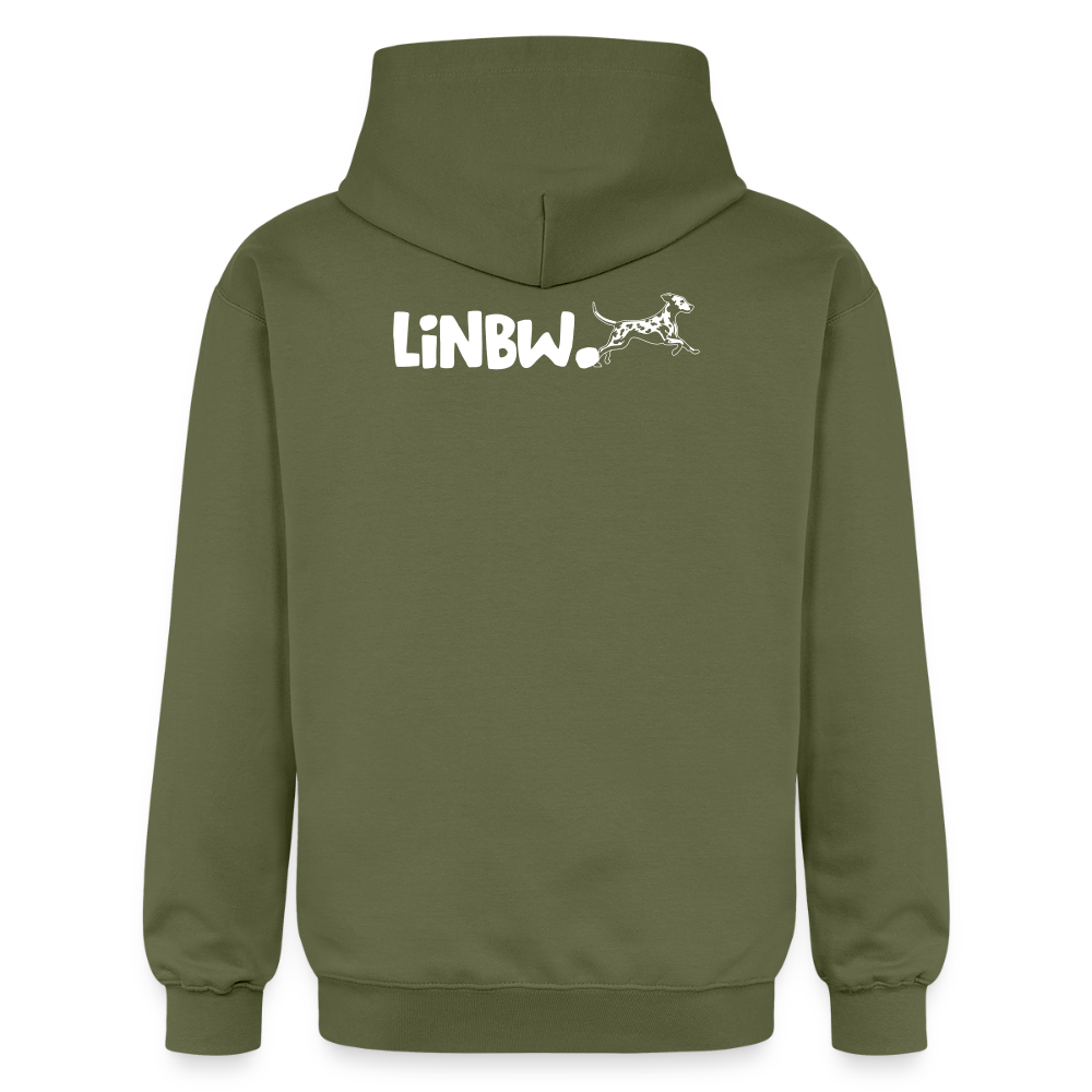 LiNBW. Männer & Frauen Hoodie Life is not just black and white - Militärgrün