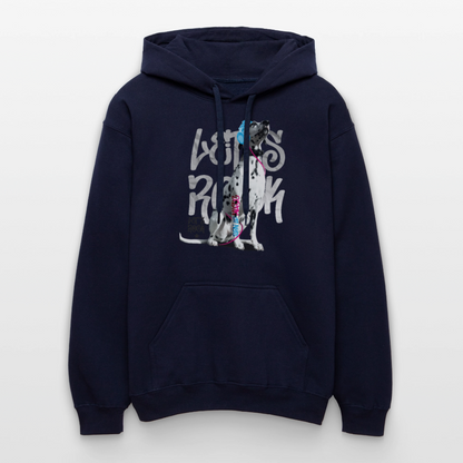 LiNBW. Männer & Frauen Hoodie Dalmatiner Let's Rock - Navy