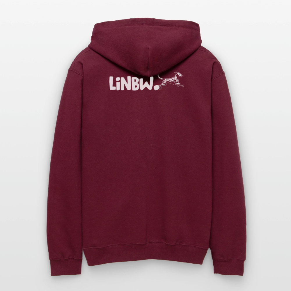 LiNBW. Männer & Frauen Hoodie Life is not just black and white - Maroon