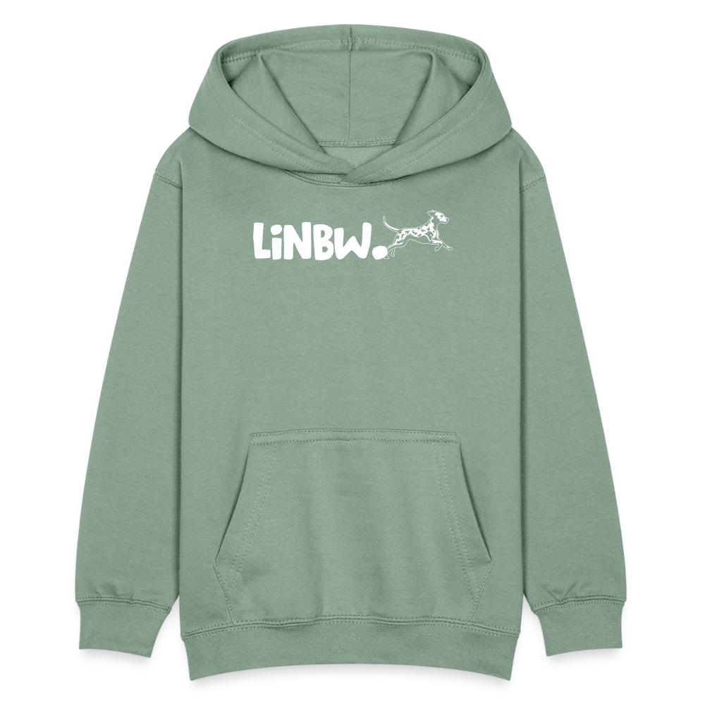 LiNBW. Kinder Hoodie Life is not just black and white - Graugrün