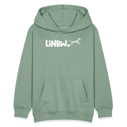 LiNBW. Kinder Hoodie Life is not just black and white - Graugrün