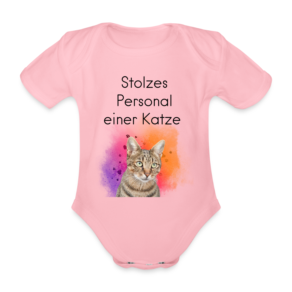 LiNBW. Body Kurzarm Stolzes Personal einer Katze - Hellrosa