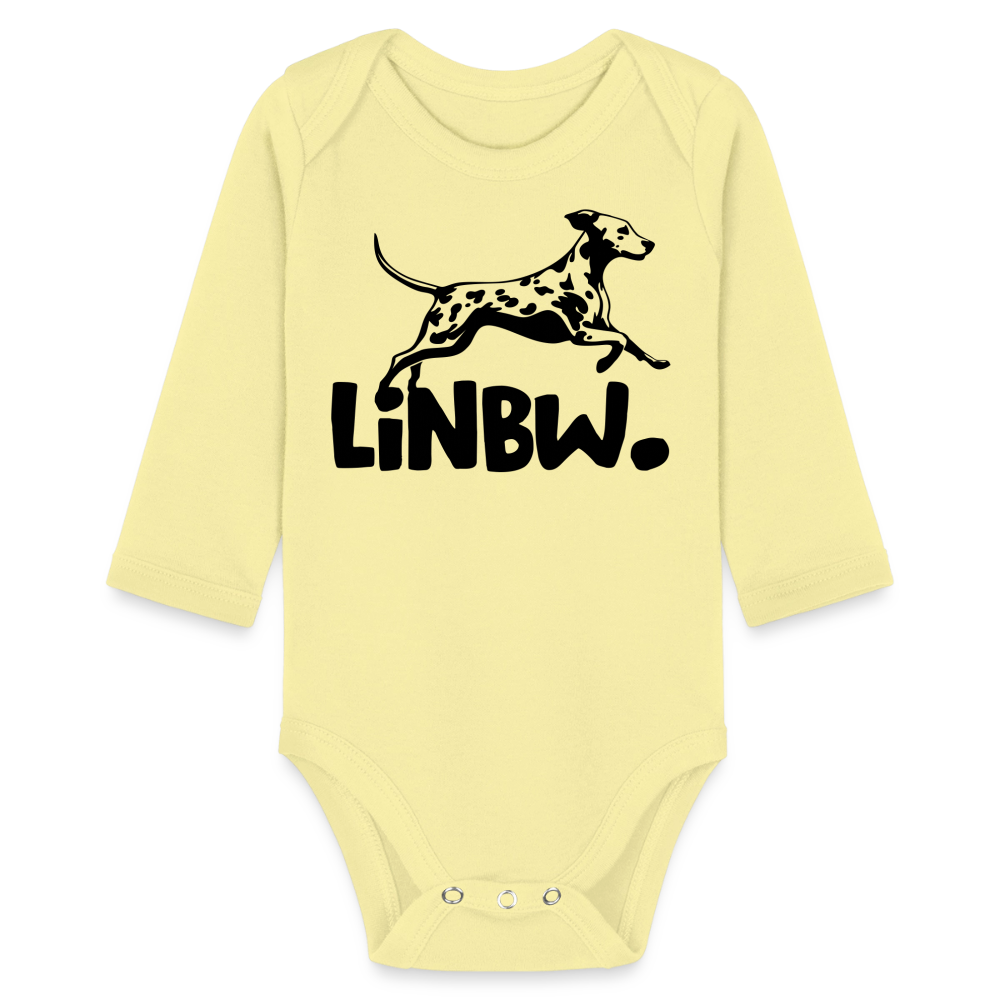 Baby-Body „LINBW Signature“ – Mit Dalmatinerlogo - Hellgelb