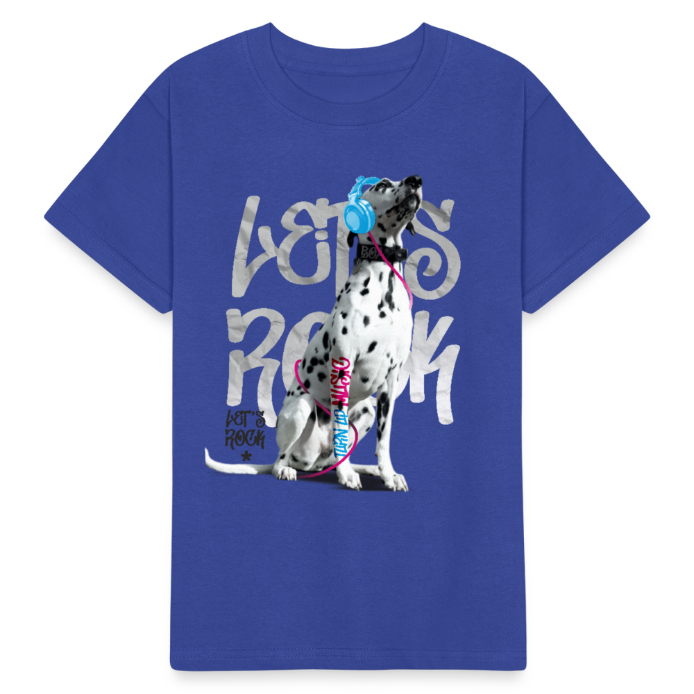 Kinder-T-Shirt – Let's Rock mit Dalmatiner | Musikfans aufgepasst! - Royalblau