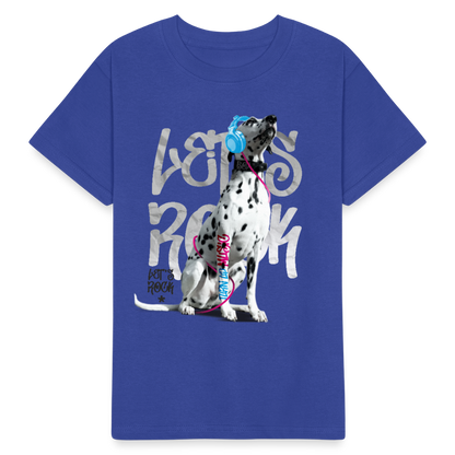 Kinder-T-Shirt – Let's Rock mit Dalmatiner | Musikfans aufgepasst! - Royalblau