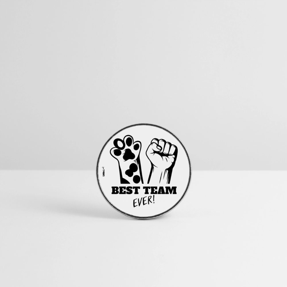 Magnet „Best Team Ever!“ – Tierfreundschaft mit Power fürs Zuhause - Weiß