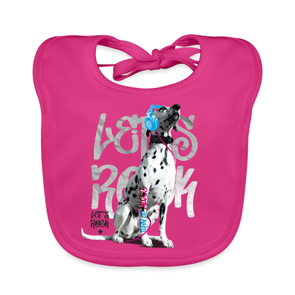 LiNBW. Lätzchen Dalmatiner Let's Rock - Fuchsia