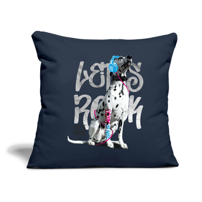 LiNBW. Kissen mit Füllung 45 x 45 cm Dalmatiner Let's Rock - Navy