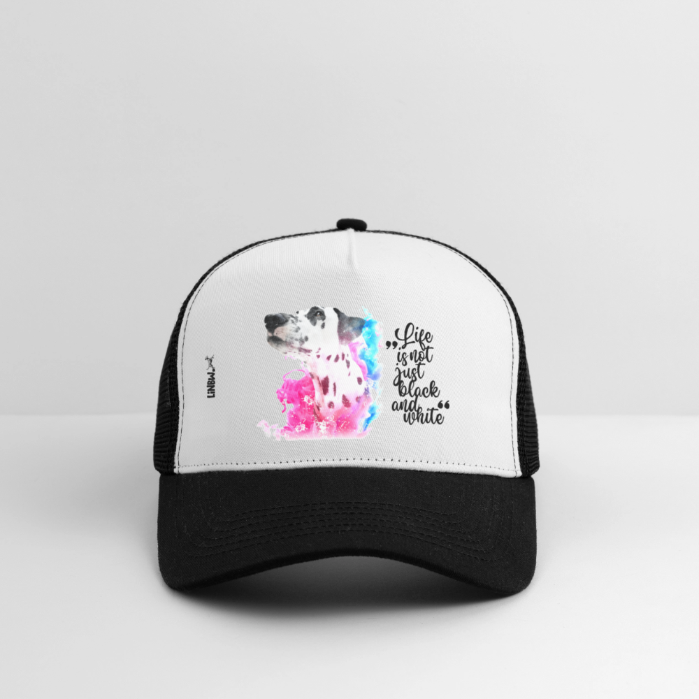 LiNBW. Cap Dalmatiner Life is not just black and white - Weiß/Schwarz