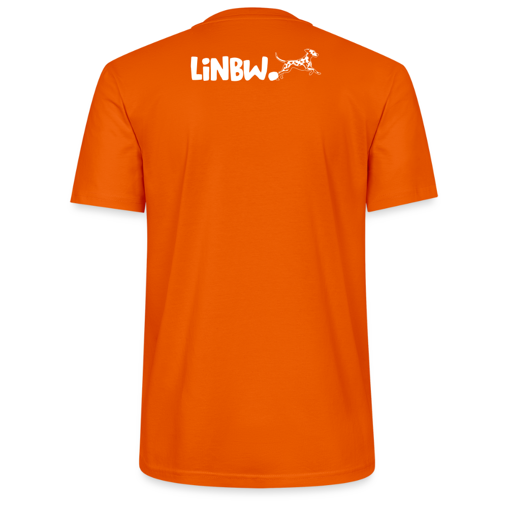 LiNBW. Männer T-Shirt Life is not just black and white - Tieforange