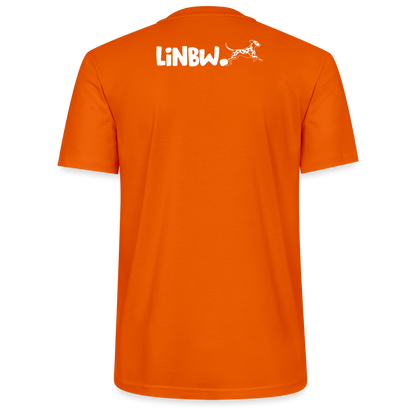 LiNBW. Männer T-Shirt Life is not just black and white - Tieforange