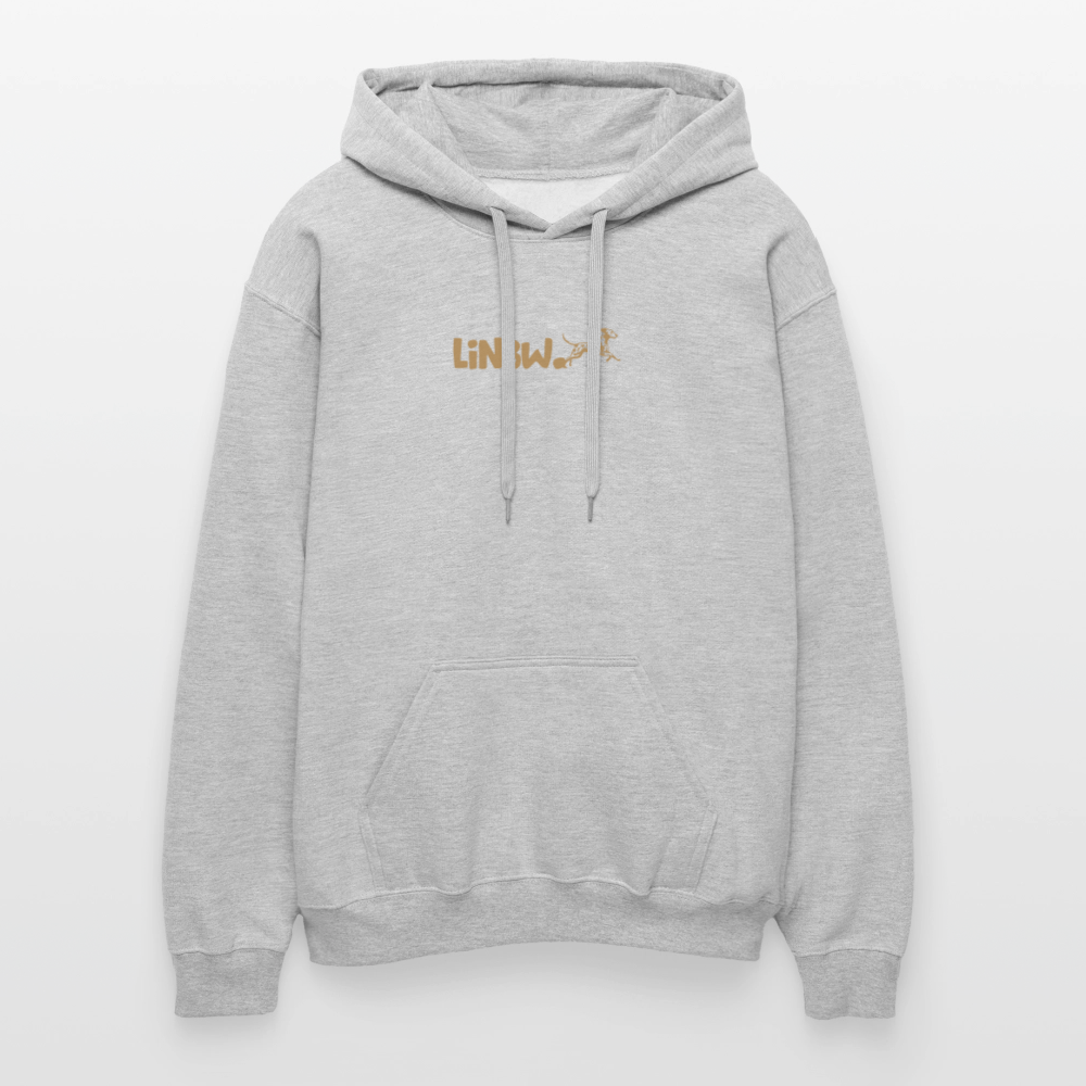 LiNBW. Männer & Frauen Hoodie Life is not just black and white - Hellgrau meliert