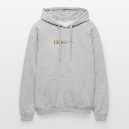 LiNBW. Männer & Frauen Hoodie Life is not just black and white - Hellgrau meliert