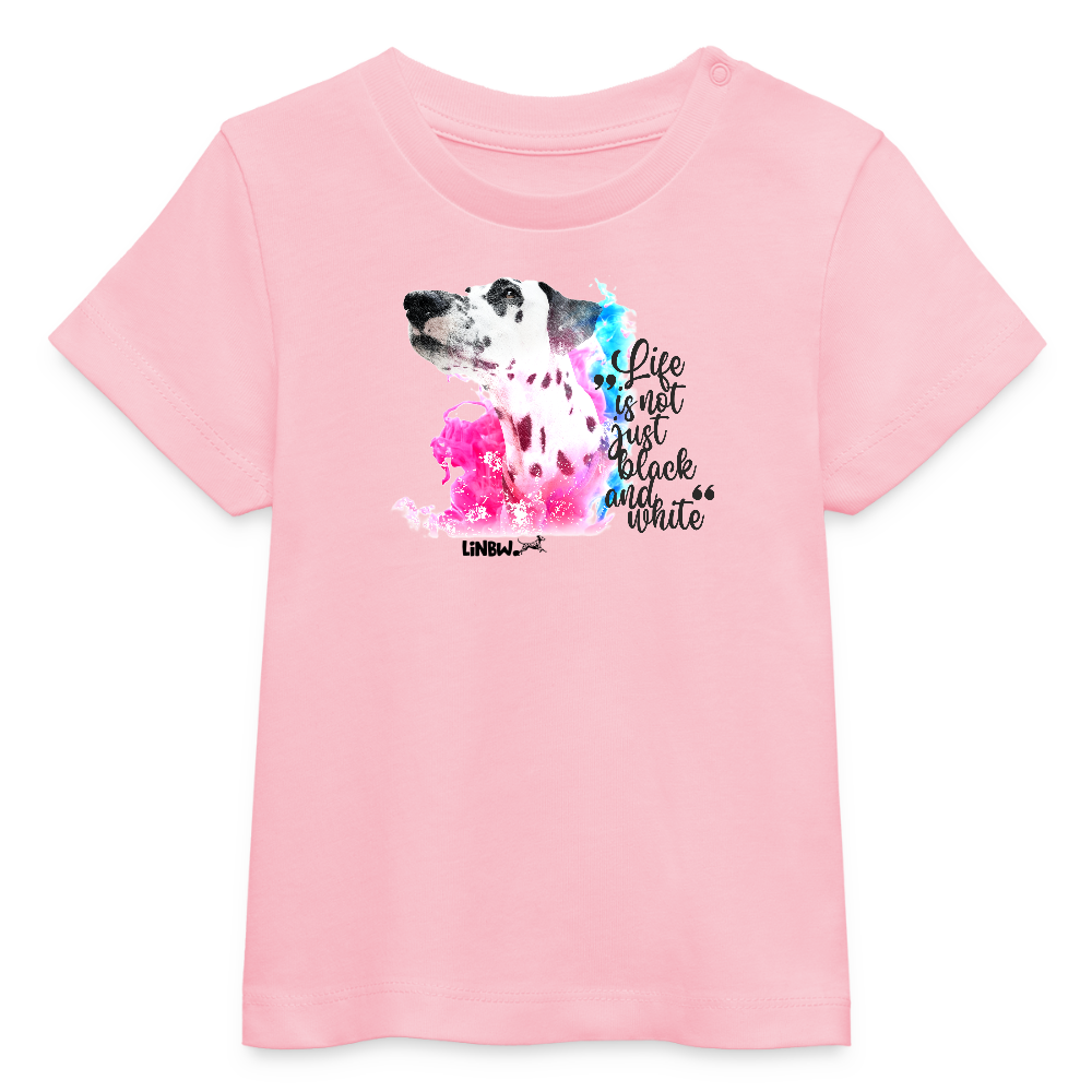 LiNBW. Baby T-Shirt Dalmatiner Life is not just black and white - Hellrosa