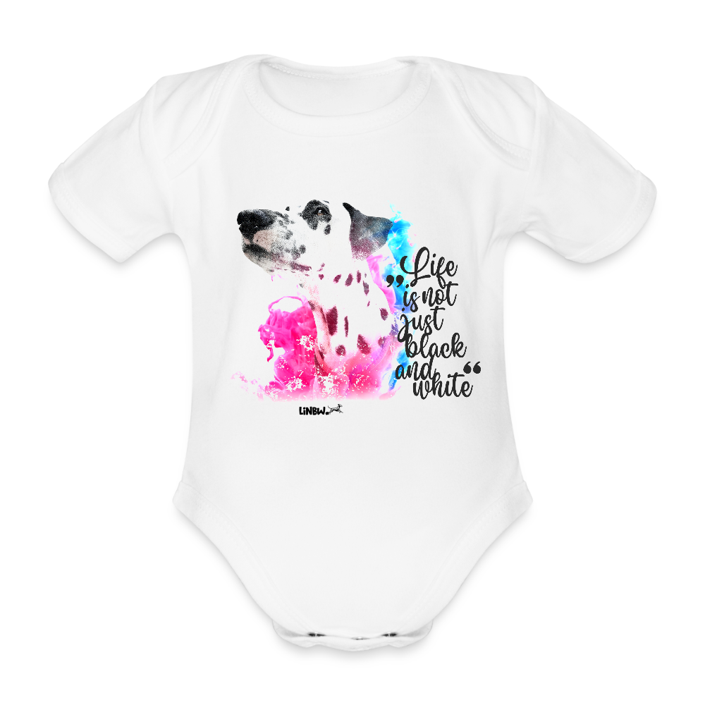 LiNBW. Body Kurzarm Dalmatiner Life is not just black and white - Weiß
