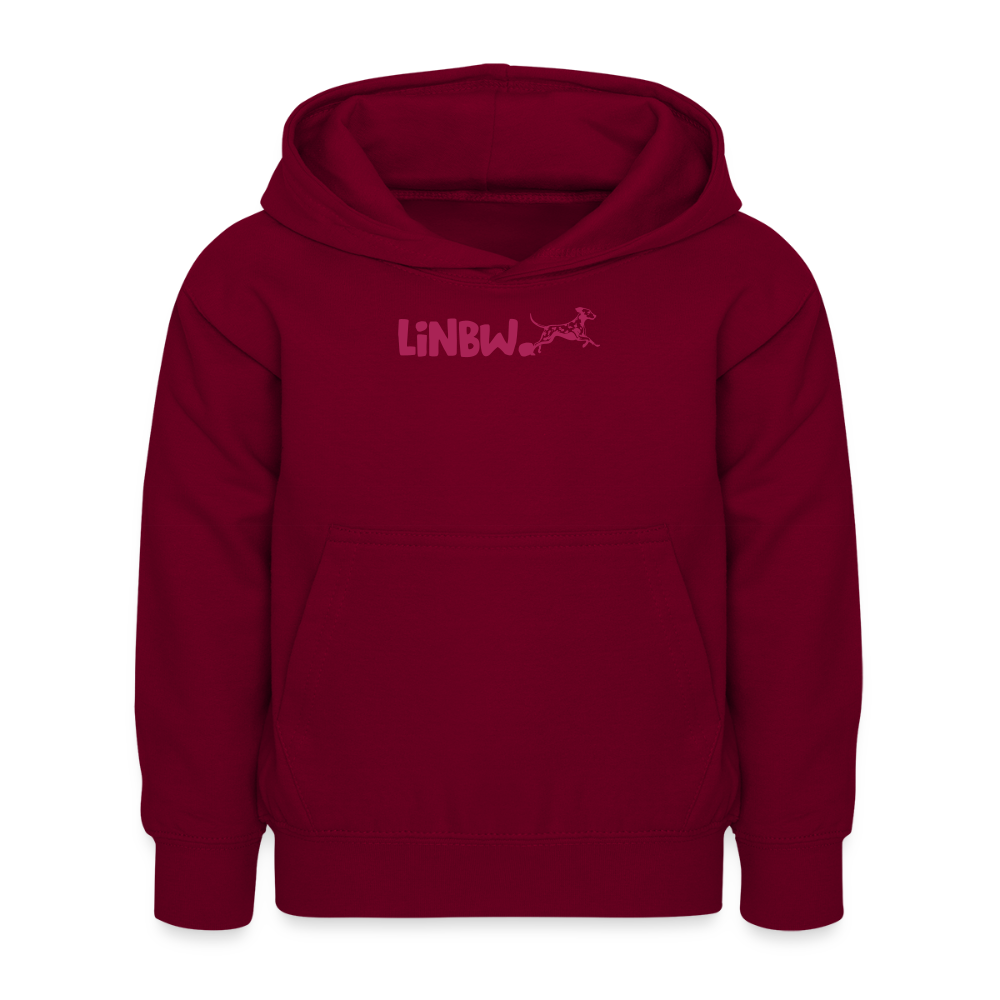 LiNBW. Kinder Hoodie Life is not just black and white - Bordeaux