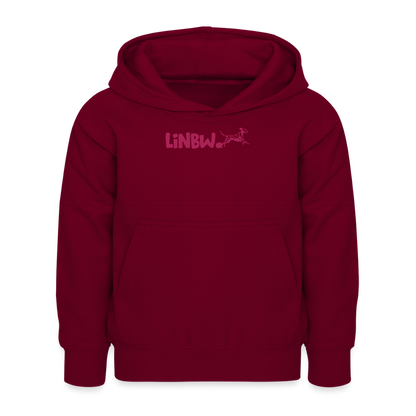 LiNBW. Kinder Hoodie Life is not just black and white - Bordeaux