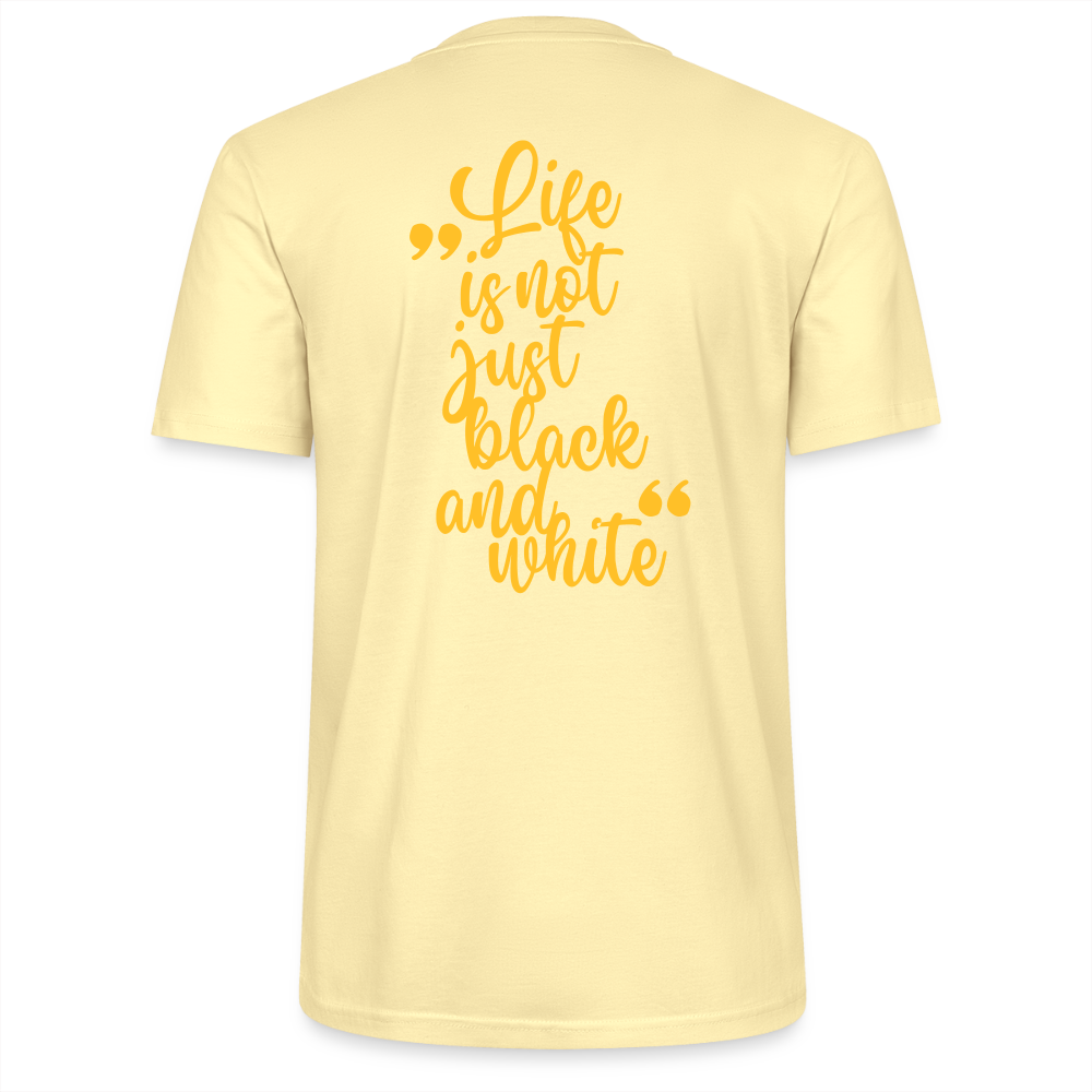 LiNBW. Männer T-Shirt Life is not just black and white - Creme