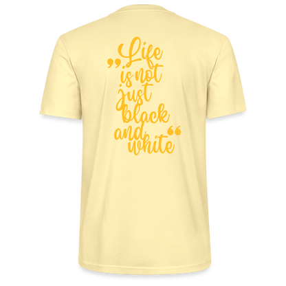 LiNBW. Männer T-Shirt Life is not just black and white - Creme