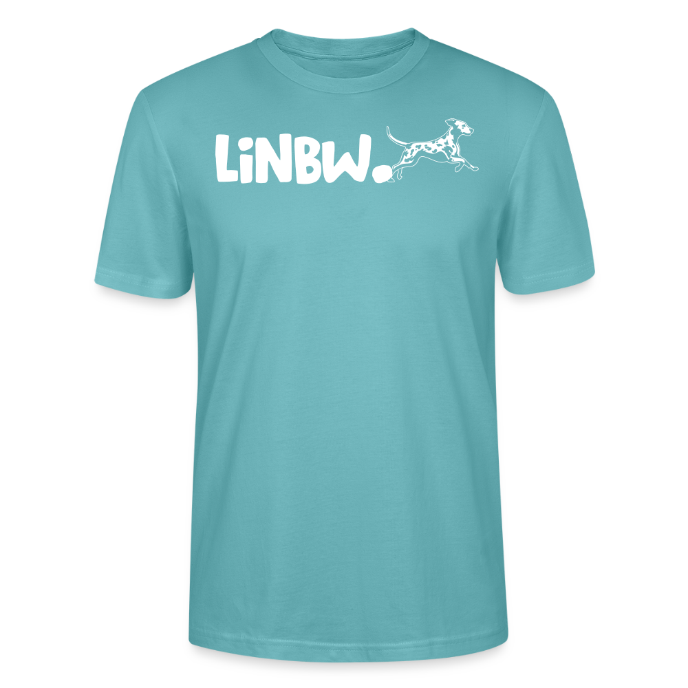 LiNBW. Männer T-Shirt Life is not just black and white - Pastelltürkis