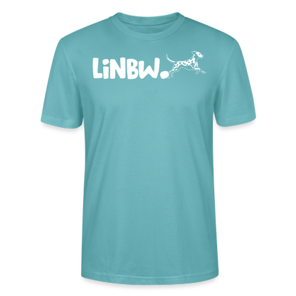 LiNBW. Männer T-Shirt Life is not just black and white - Pastelltürkis