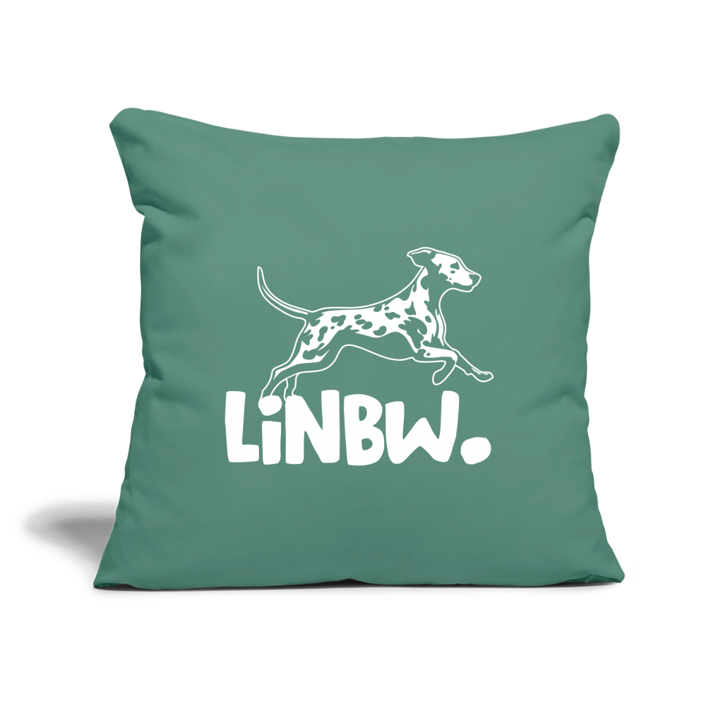 LiNBW. Kissen mit Füllung 45 x 45 cm - Tanngrün