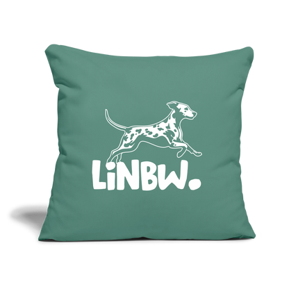LiNBW. Kissen mit Füllung 45 x 45 cm - Tanngrün