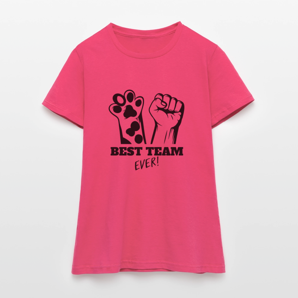 LiNBW. Frauen T-Shirt Best Team Ever - Azalea