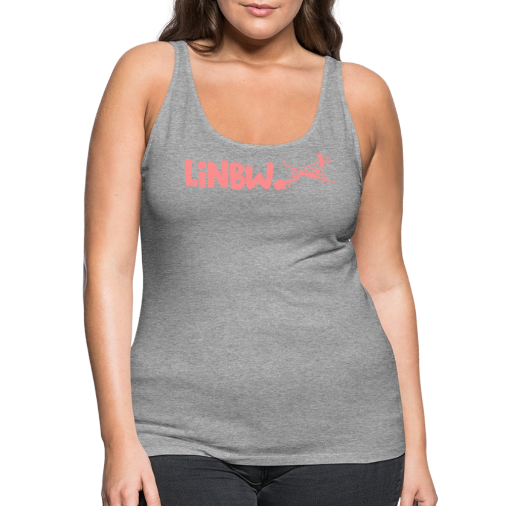 LiNBW. Frauen Tank-Top Life is not just black and white - Grau meliert