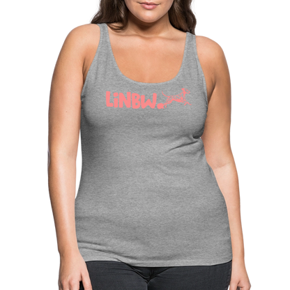 LiNBW. Frauen Tank-Top Life is not just black and white - Grau meliert