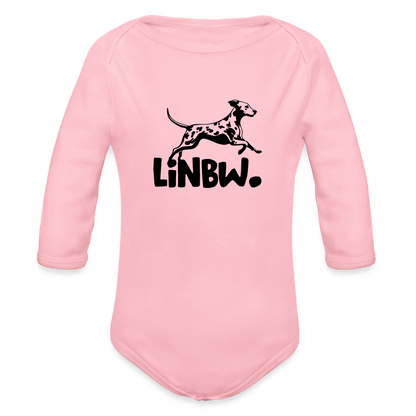 Baby-Body „LINBW Signature“ – Mit Dalmatinerlogo - Hellrosa