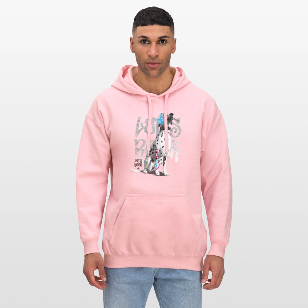 LiNBW. Männer & Frauen Hoodie Dalmatiner Let's Rock - Hellrosa