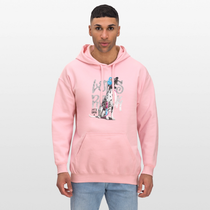 LiNBW. Männer & Frauen Hoodie Dalmatiner Let's Rock - Hellrosa