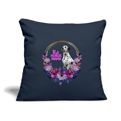 LiNBW. Kissen mit Füllung 45 x 45 cm Dalmatiner Beste Hundemama - Navy