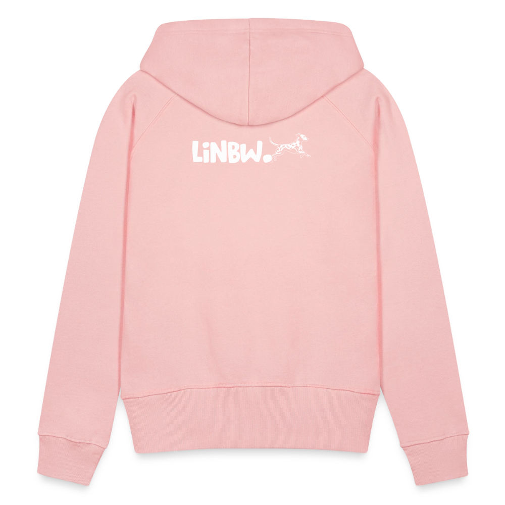 LiNBW. Frauen Hoodie Life is not just black and white - Kristallrosa