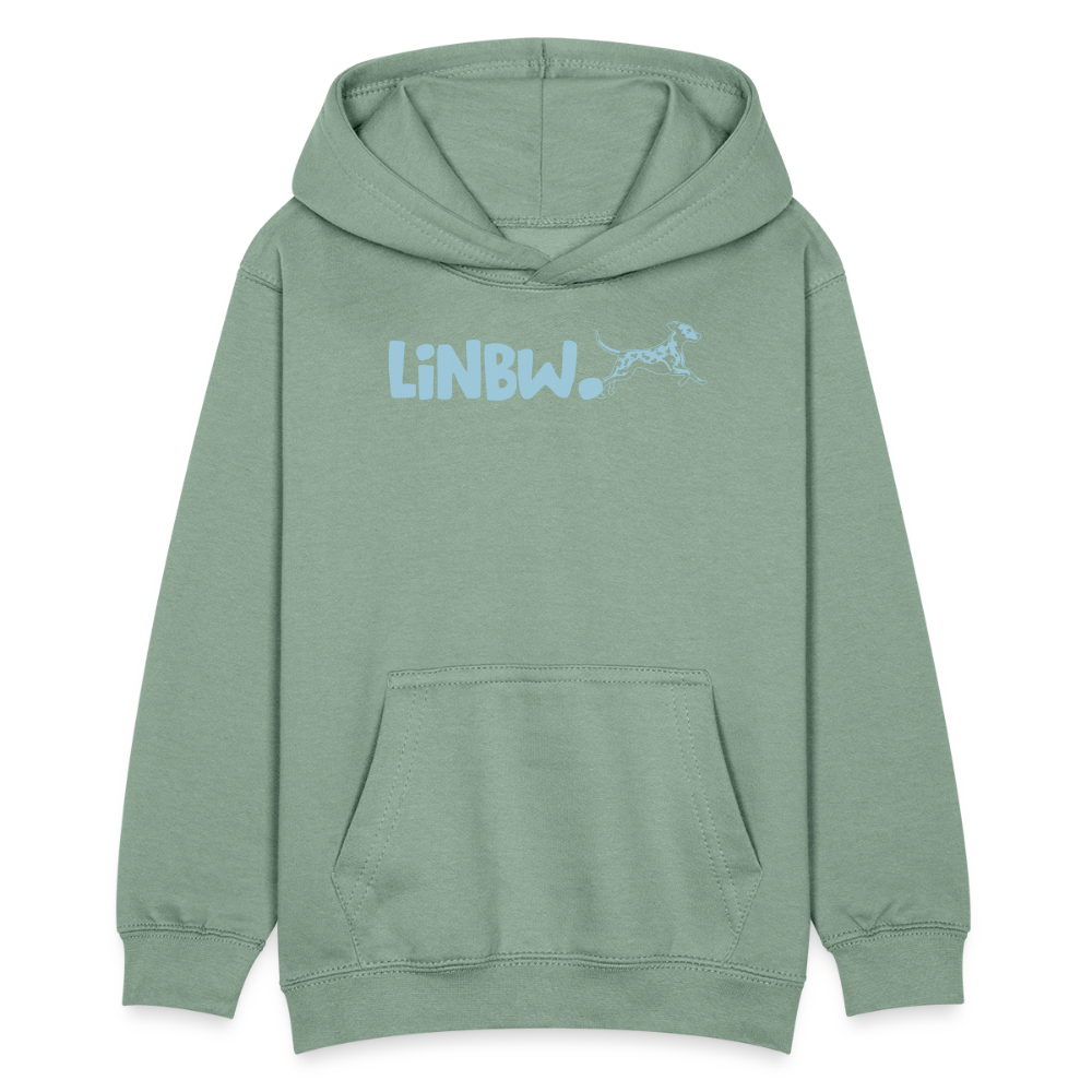 LiNBW. Kinder Hoodie Life is not just black and white - Graugrün