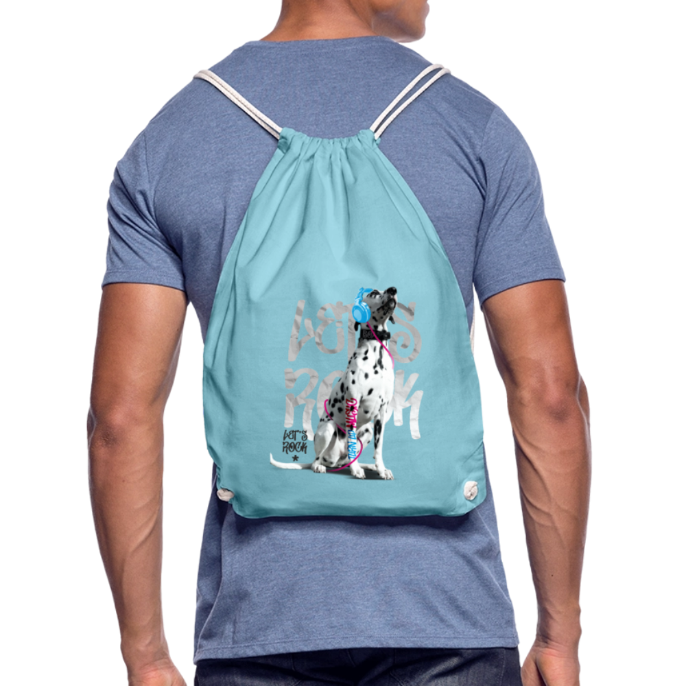 LiNBW. Turnbeutel Dalmatiner Let´s Rock - Aqua