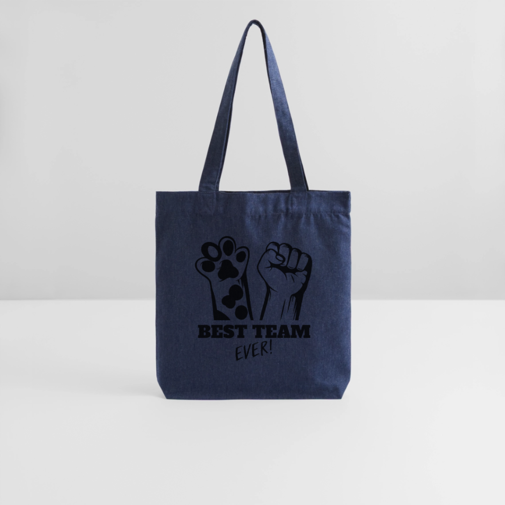 LiNBW. Stoffbeutel Best Team Ever - melange Blue
