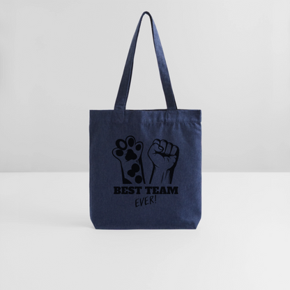 LiNBW. Stoffbeutel Best Team Ever - melange Blue