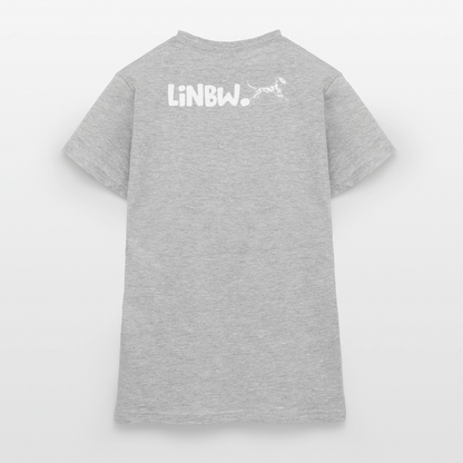LiNBW. Frauen T-Shirt Dalmatiner Life is not just black and white - Grau meliert